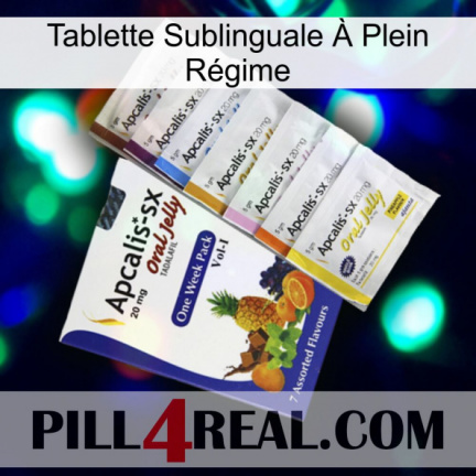 Tablette Sublinguale À Plein Régime 11